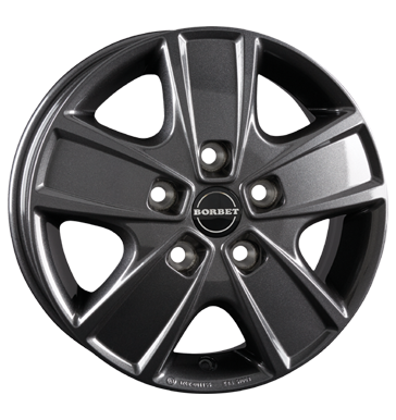 Borbet CWG Mistral Anthracite Glossy Alloy Wheel Product Image #1