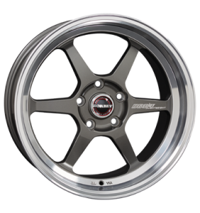 Borbet DB8GT Graphite Rim Polished Alloy Wheel for Kia Sportage JE - Sizes 18in
