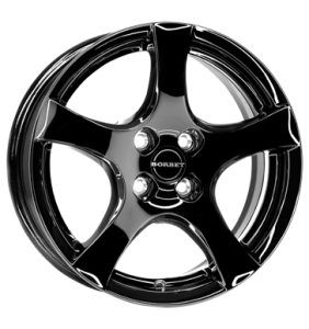 Borbet F Glossy Black Alloy Wheel for Citroën C4 Picasso U*... - Sizes 16in