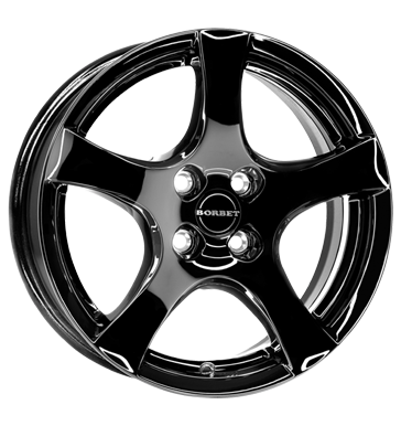 Borbet F Glossy Black Alloy Wheel Product Image #2