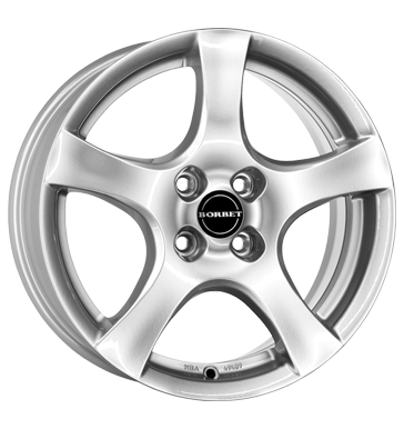 Borbet F Brilliant Silver Alloy Wheel Product Image #2