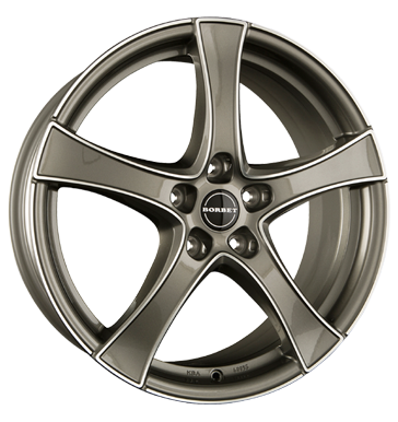 Borbet F2 Graphite Polished Alloy Wheel Product Image #2