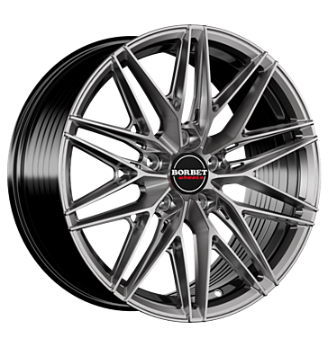 Borbet FB1 Hyper Black Silver Alloy Wheel Product Image #2