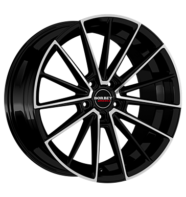 Borbet FB2 DC Matt Black Polished Alloy Wheel Product Image #2