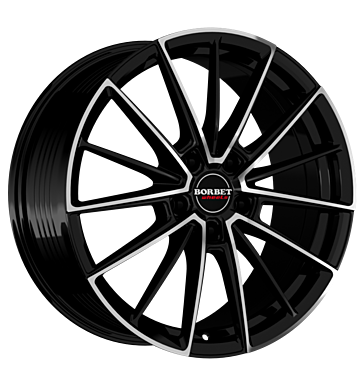 Borbet FB2 Matt Black Polished Alloy Wheel Product Image #2