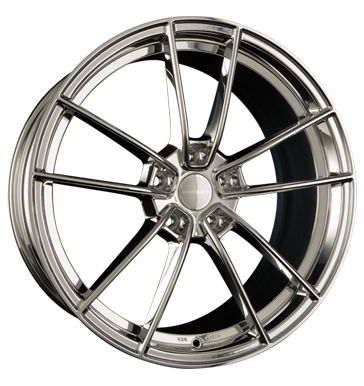 Borbet FF1 Stainless Steel Polished Alloy Wheel Product Image #1