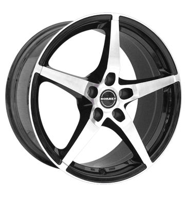 Borbet FS Black Polished Alloy Wheel Product Image #1