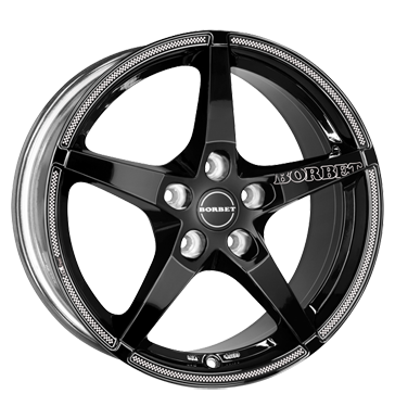 Borbet FS Black White Sports Alloy Wheel Product Image #1
