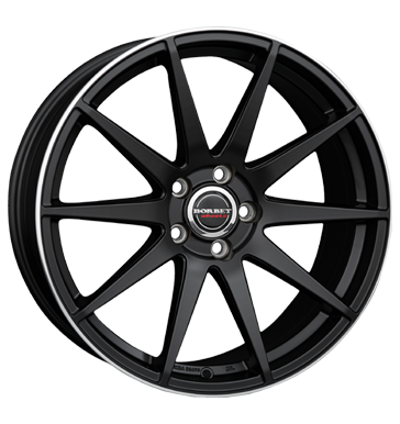 Borbet GTX Matt Black Rim Polished Alloy Wheel Product Image #2