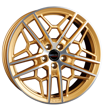 Borbet GTY Gold Polished Matt Alloy Wheel Product Image #2