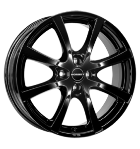 Borbet LV4 Glossy Black Alloy Wheel for Citroën C4 Picasso U*... - Sizes 15in, 16in, 17in