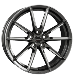 19" Borbet LX Graphite Spoke Rim Polished alloy wheel