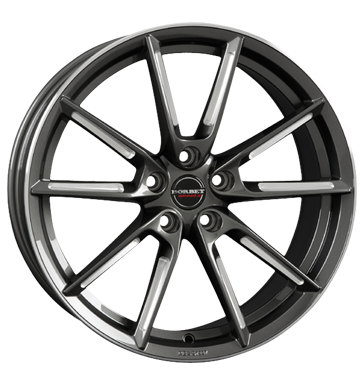 Borbet LX Graphite Spoke Rim Polished Alloy Wheel Product Image #2