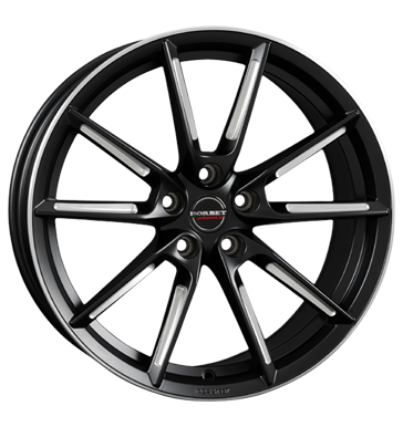 Borbet LX Black Matt Spoke Rim Polished Alloy Wheel Product Image #2
