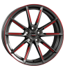 Borbet LX Graphite Spoke Rim Red Polished Wheel Img 2
