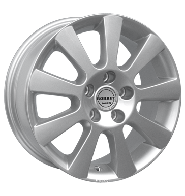 Borbet PS1 Silver Painted Alloy Wheel Product Image #1