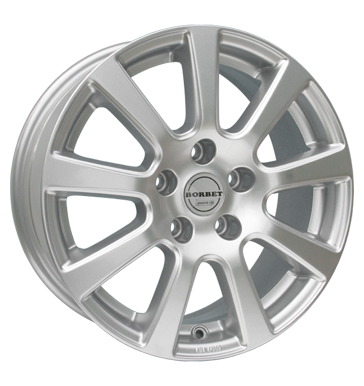 Borbet PS7 Crystal Silver Alloy Wheel Product Image #1