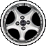 Silver Borbet R Extreme alloy wheel