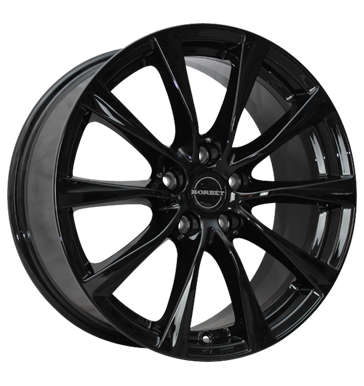 Borbet RE Gloss Black Alloy Wheel Product Image #2