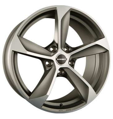 Borbet S Matt Graphite Polished Alloy Wheel Product Image #2