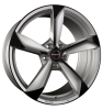 Borbet S Silver Black Glossy Wheel Img 2