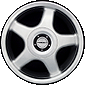 Borbet RST Silver Rim Lip Polished Alloy Wheel Product Image #1