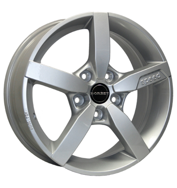 Borbet T1 Crystal Silver Alloy Wheel Product Image #1