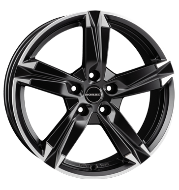 Borbet T10 Matt Black Polished Alloy Wheel Product Image #1
