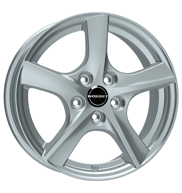 Borbet TL Brilliant Silver Alloy Wheel Product Image #2