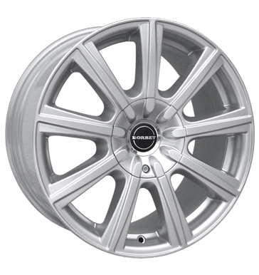 Borbet TS Decoration Silver Painted Alloy Wheel Product Image #1
