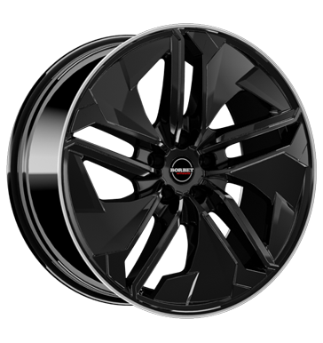 Borbet TX Black Rim Polished Glossy Alloy Wheel Product Image #2