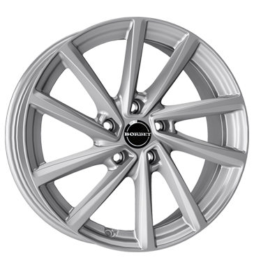 Borbet V Brilliant Silver Alloy Wheel Product Image #2