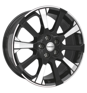 18" Borbet X10 Black Polished alloy wheel