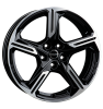 Borbet XE1 Black Glossy Polished Wheel Img 1