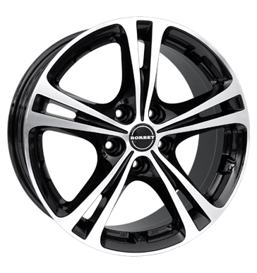Borbet XL Black Polished Alloy Wheel Product Image #2