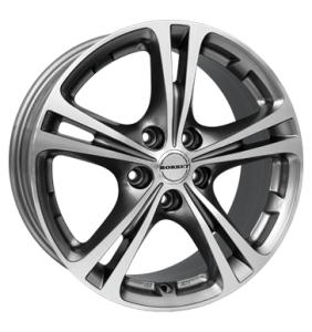 18" Borbet XL Graphite Polished alloy wheel