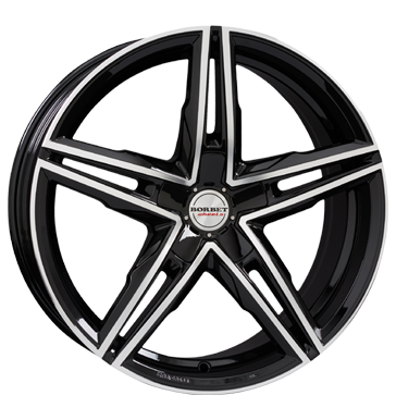 Borbet XRS Black Glossy Polished Alloy Wheel Product Image #2