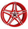 Borbet XRT Racetrack Red Polished Wheel Img 2