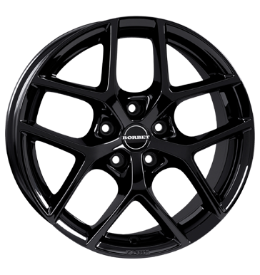 Borbet Y Glossy Black Alloy Wheel Product Image #2