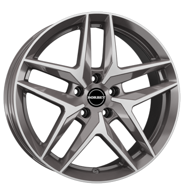 Borbet Z Mistral Anthracite Glossy Polished Alloy Wheel Product Image #2