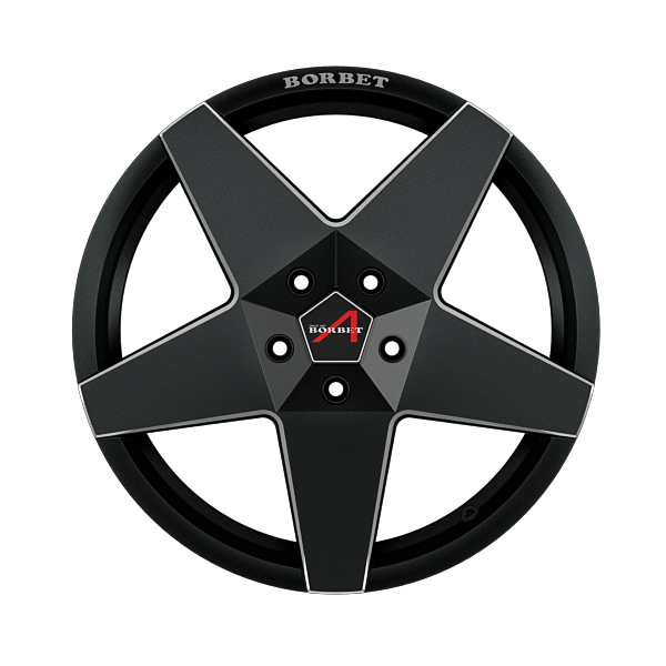 Borbet A New Matt Black Alloy Wheel Product Image #1