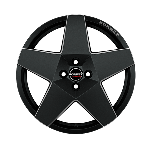 Borbet A New Matt Black Alloy Wheel Product Image #1