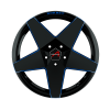 Borbet A New Black Blue Glossy Wheel Img 1