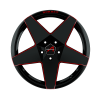 Borbet A New Black Red Glossy Wheel Img 1