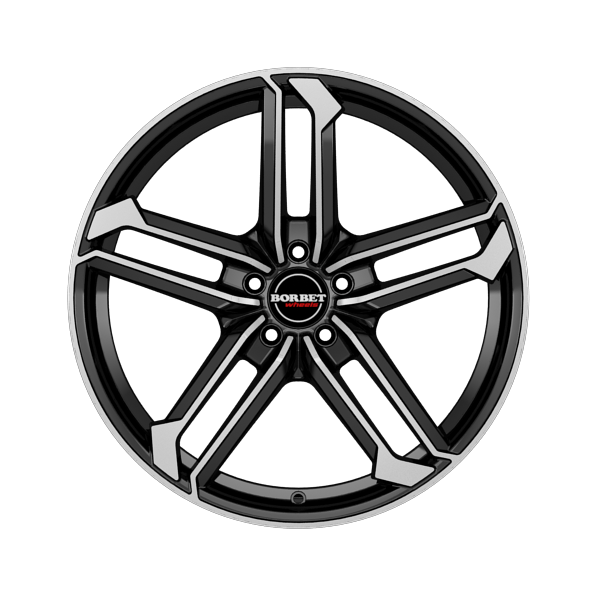 Borbet ATX Black Glossy Polished Alloy Wheel Product Image #1