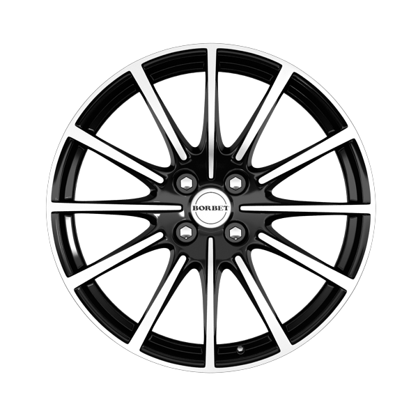 Borbet BL4 Black Polished Alloy Wheel Product Image #1