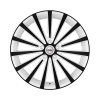 Borbet BLX White Black Glossy Wheel Img 1