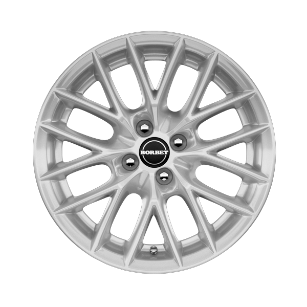 Borbet BS4 Brilliant Silver Alloy Wheel Product Image #1