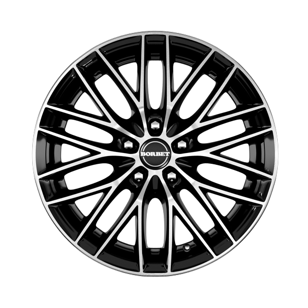 Borbet BS5 Black Polished Alloy Wheel Product Image #1