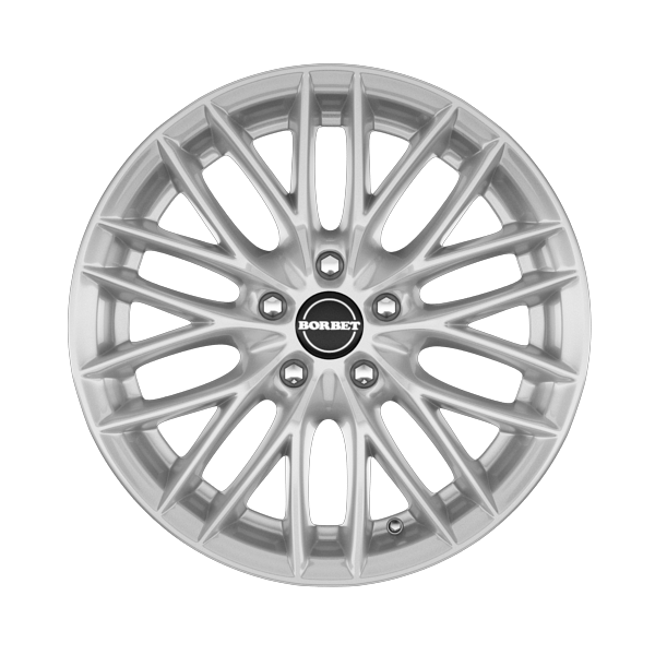 Borbet BS5 Brilliant Silver Alloy Wheel Product Image #1